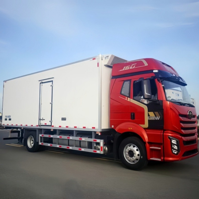 FAW 10000L New Refrigerated Truck for Frozen Meat Transportation
