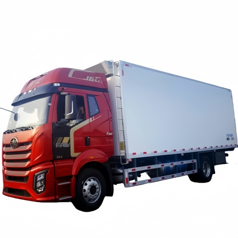 FAW 10000L New Refrigerated Truck for Frozen Meat Transportation