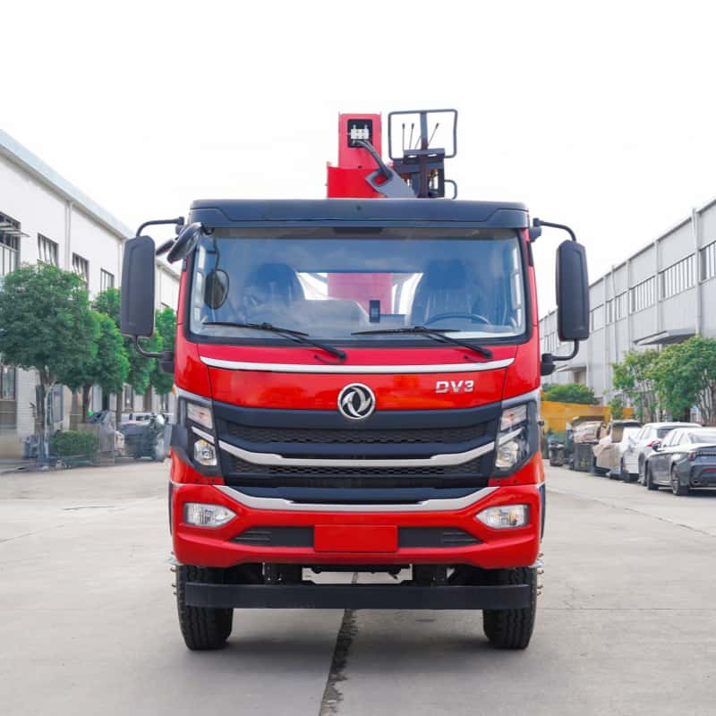 Dongfeng truck-mounted crane 5 booms, 18-meter lifting height, truck-mounted crane transport vehicle