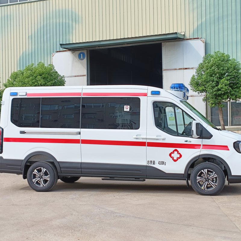 Ford Transit ambulance, ward-type ambulance van with basic living support