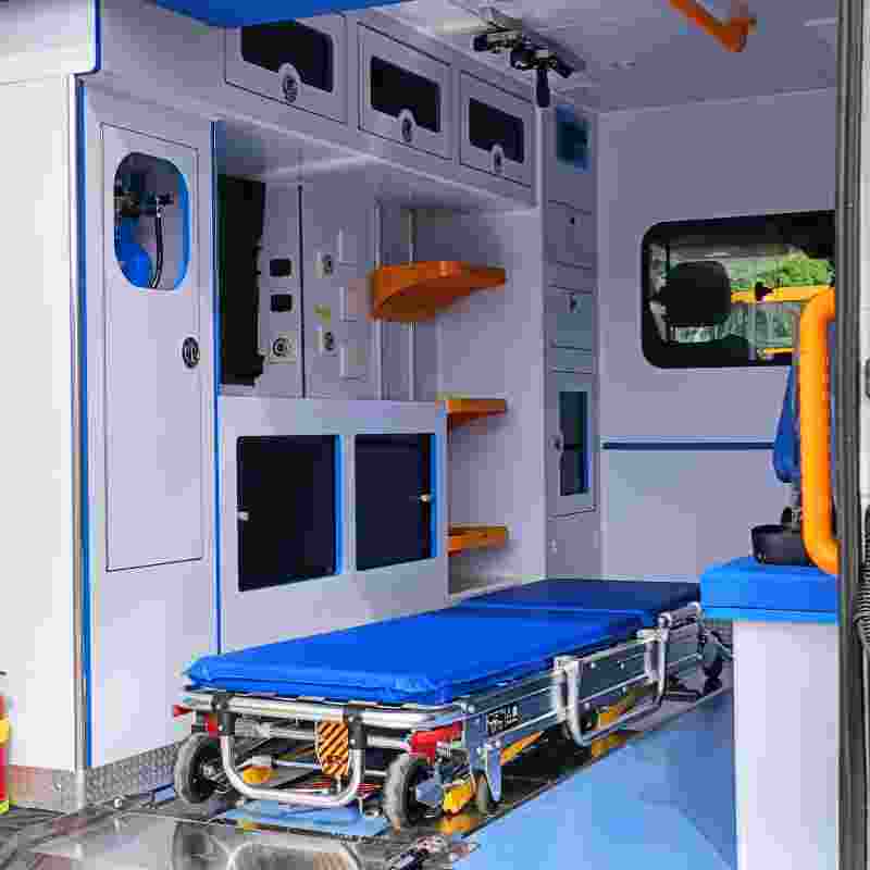 Ford Transit ambulance, ward-type ambulance van with basic living support