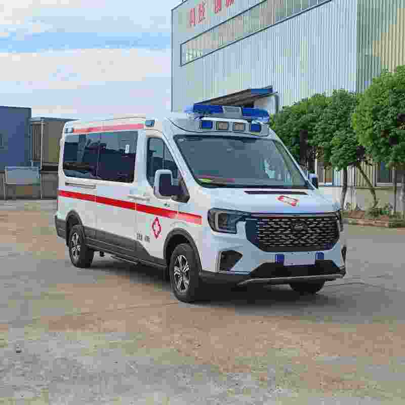Ford Transit ambulance, ward-type ambulance van with basic living support