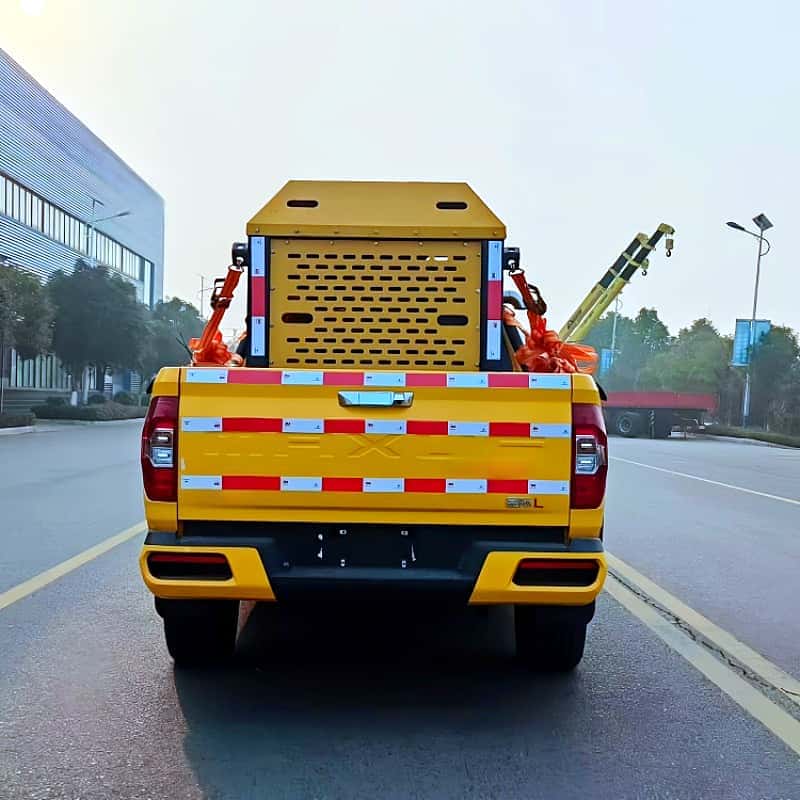 SAIC Pickup Snow Removal Vehicle with Integrated Plow & Spreader