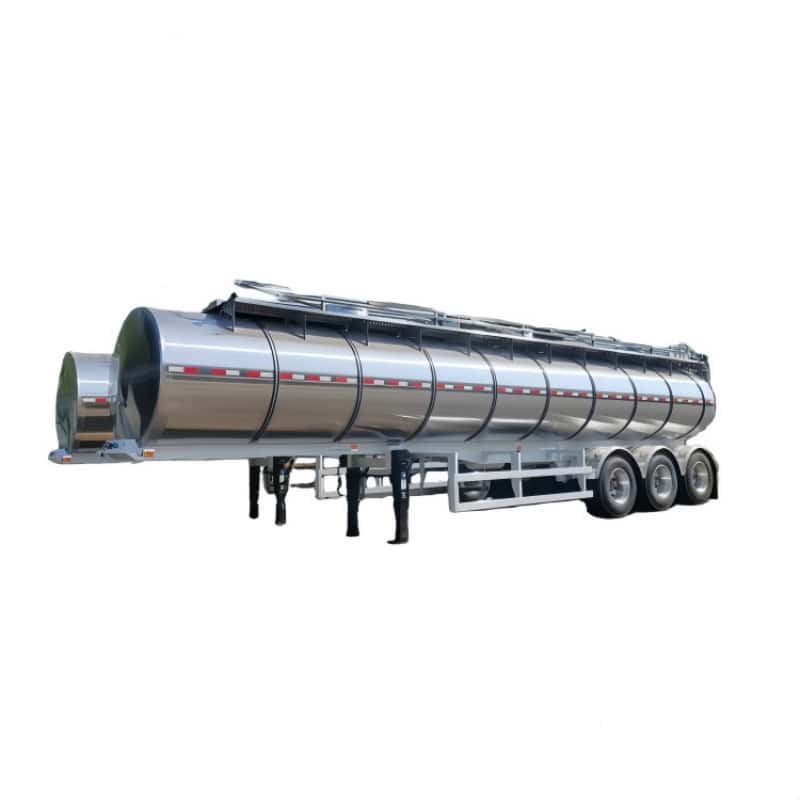 Semi-trailer milk tank transport truck