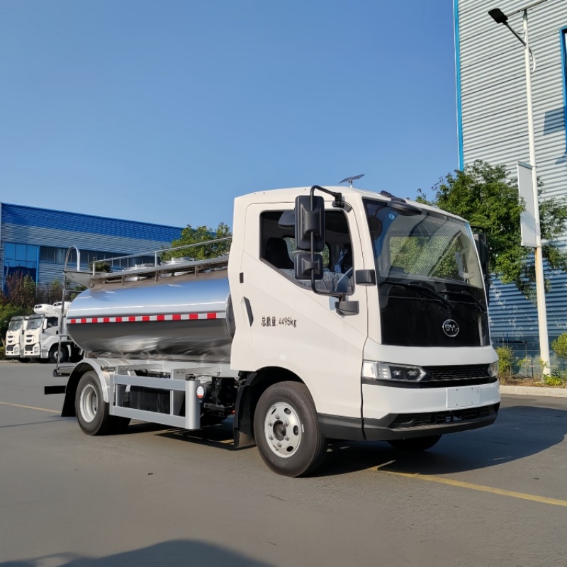 BYD Electric Milk Tanker Truck with Food-Grade Stainless Steel Tank