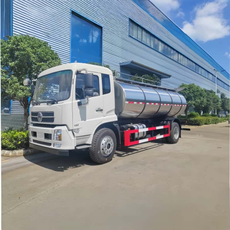 Camion-citerne à lait frais Dongfeng de 12 000 litres