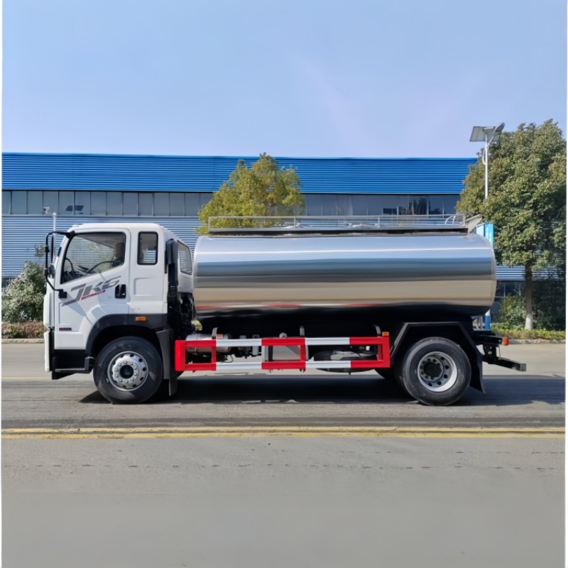 FAW 10-ton class single-axle fresh milk transport tanker