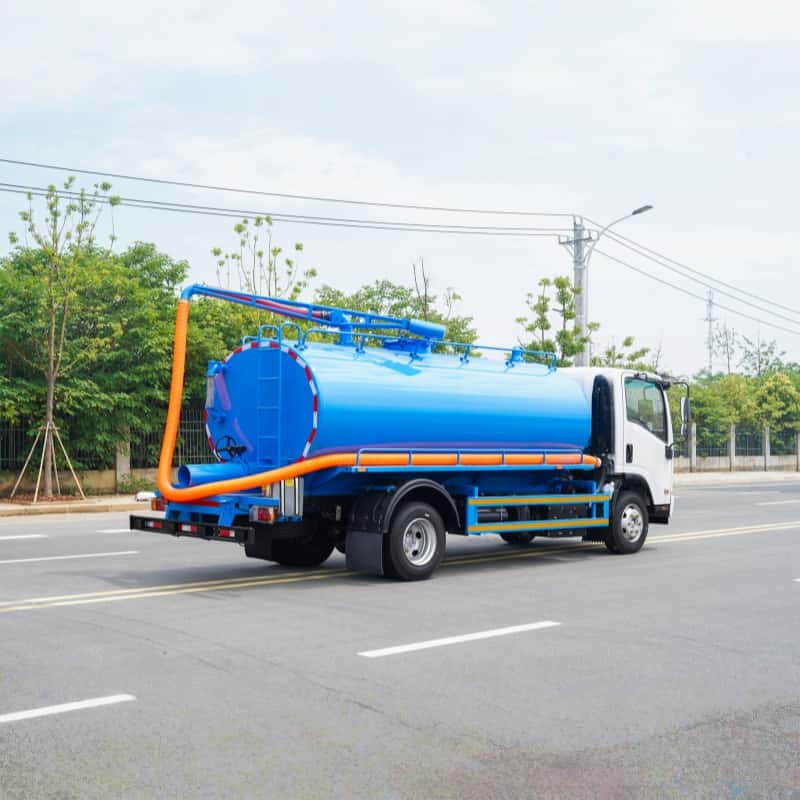 ISUZU 8000L Fecal Suction Truck Vacuum Sewage Suction Truck