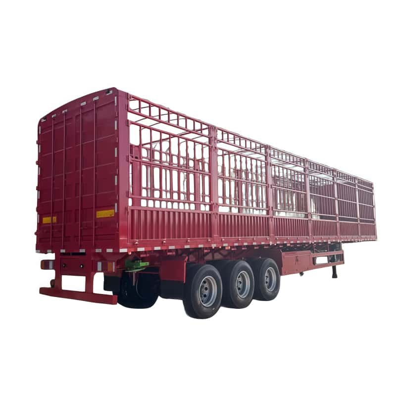 13-meter three-axle fence semi-trailer