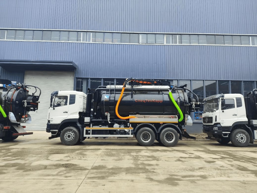 Dongfeng Vacuum Sewer Truck for Export to Russia Dongfeng Vacuum Sewer Truck for Export to Russia