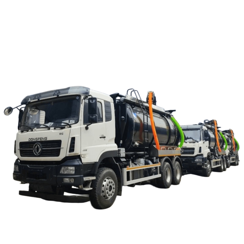 Camion Dongfeng 6×4 combiné de nettoyage à haute pression et d'aspiration des égouts pour la Russie