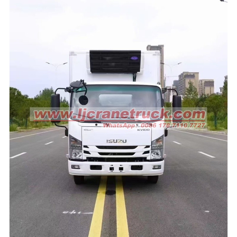 Camion frigorifique Isuzu de 5 tonnes avec système de refroidissement Carrier