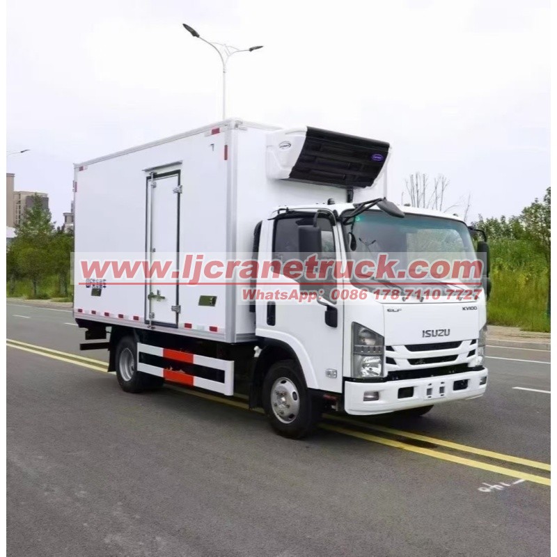 Camion frigorifique Isuzu de 5 tonnes avec système de refroidissement Carrier