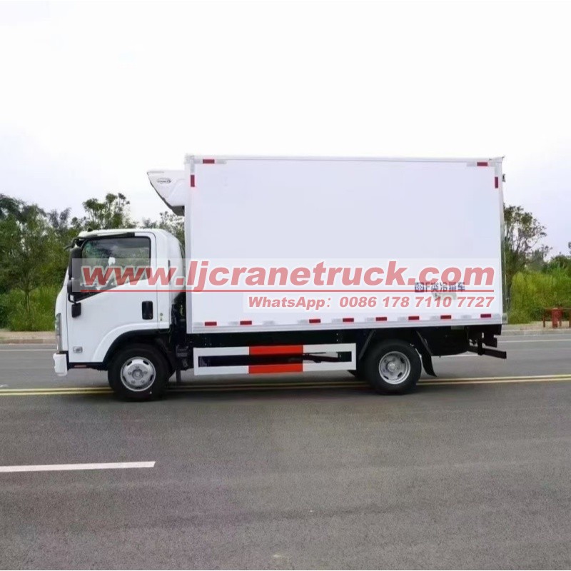 Camion frigorifique Isuzu de 5 tonnes avec système de refroidissement Carrier